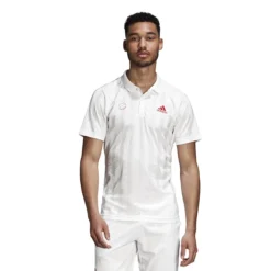 T-shirt Pour Homme Adidas Freelift Polo Aeroready White -Magasin De Sport De Tennis t shirt pour homme adidas freelift polo aeroready white 116436 650x650 g2