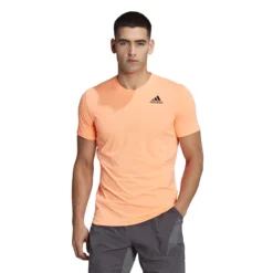 T-shirt Pour Homme Adidas New York Freelift Tee Orange -Magasin De Sport De Tennis t shirt pour homme adidas new york freelift tee orange 182012 650x650 g2