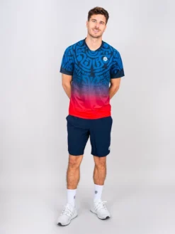 T-shirt Pour Homme BIDI BADU Colortwist Tee Dark Blue/Red -Magasin De Sport De Tennis t shirt pour homme bidi badu colortwist tee dark blue red 1352763 650x650 g1