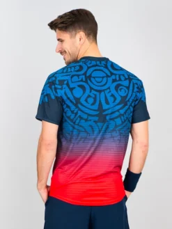 T-shirt Pour Homme BIDI BADU Colortwist Tee Dark Blue/Red -Magasin De Sport De Tennis t shirt pour homme bidi badu colortwist tee dark blue red 1352763 650x650 g2