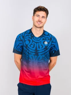 T-shirt Pour Homme BIDI BADU Colortwist Tee Dark Blue/Red -Magasin De Sport De Tennis t shirt pour homme bidi badu colortwist tee dark blue red 1352763 650x650 g4