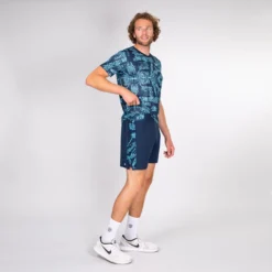 T-shirt Pour Homme BIDI BADU Madu Tech Tee Blue -Magasin De Sport De Tennis t shirt pour homme bidi badu madu tech tee blue 176145 650x650 g1