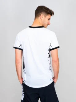 T-shirt Pour Homme BIDI BADU Melbourne V-Neck Tee White/Black -Magasin De Sport De Tennis t shirt pour homme bidi badu melbourne v neck tee white black 1352760 650x650 g1