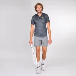 T-shirt Pour Homme BIDI BADU Yero Tech Polo Grey -Magasin De Sport De Tennis t shirt pour homme bidi badu yero tech polo grey 176148 650x650 g1