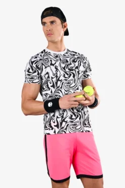 T-shirt Pour Homme Hydrogen Chrome Tech Tee White -Magasin De Sport De Tennis t shirt pour homme hydrogen chrome tech tee white 1352440 650x650 g1