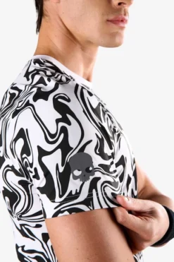 T-shirt Pour Homme Hydrogen Chrome Tech Tee White -Magasin De Sport De Tennis t shirt pour homme hydrogen chrome tech tee white 1352440 650x650 g2