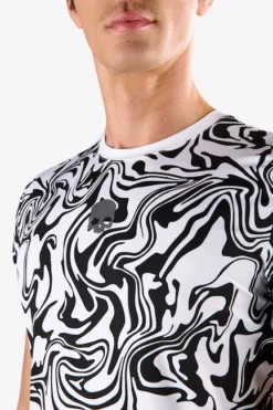 T-shirt Pour Homme Hydrogen Chrome Tech Tee White -Magasin De Sport De Tennis t shirt pour homme hydrogen chrome tech tee white 1352440 650x650 g3