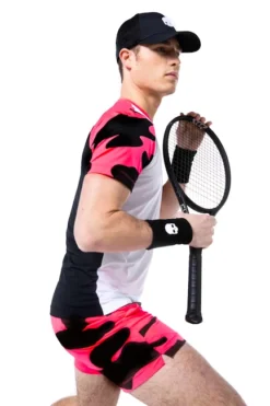 T-shirt Pour Homme Hydrogen Tech Camo Tee White/Fuchsia Fluo -Magasin De Sport De Tennis t shirt pour homme hydrogen tech camo tee white fuchsia fluo 115047 650x650 g1