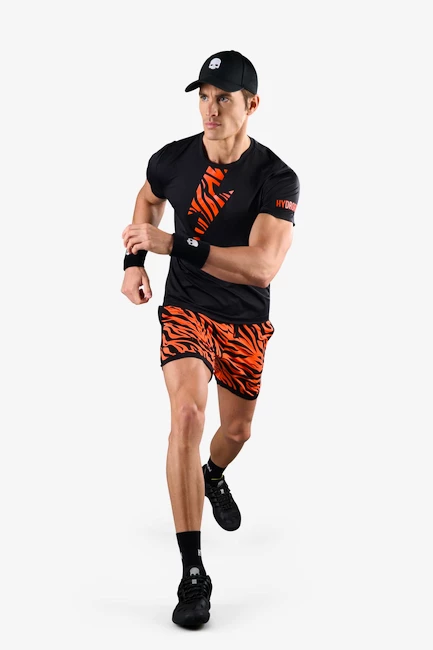 T-shirt Pour Homme Hydrogen Tiger Tech Tee Black/Orange Tiger 6 T-shirt Pour Homme Hydrogen Tiger Tech Tee Black/Orange Tiger – Image 4