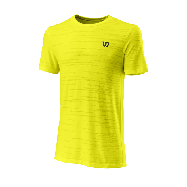T-shirt Pour Homme Wilson Kaos Rapide Seamless Crew II Sulphur Spring 3 T-shirt Pour Homme Wilson Kaos Rapide Seamless Crew II Sulphur Spring