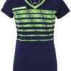 T-shirt Pour Jeune Fille Tecnifibre Lady F2 Airmesh Navy/Green -Magasin De Sport De Tennis t shirt pour jeune fille tecnifibre lady f2 airmesh navy green 196191 650x650 1