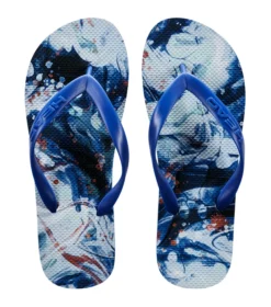 Tongs Head Flip Flops Blue/White